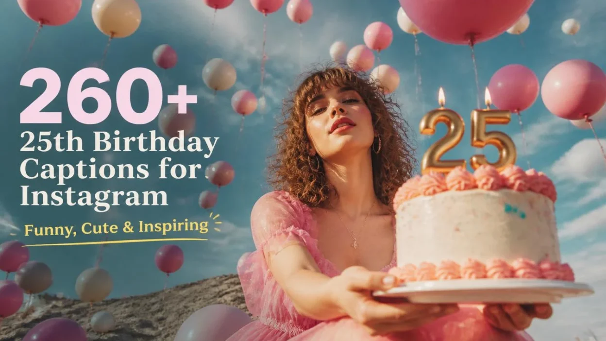 260+ 25th Birthday Captions for Instagram: Funny, Cute & Inspiring