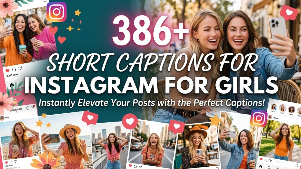 386+ Short Captions for Instagram for Girls