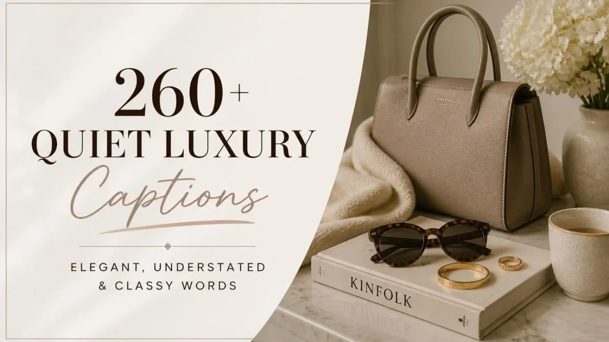 260+ Quiet Luxury Captions: Elegant, Understated & Classy Words