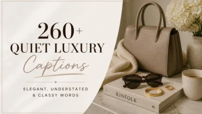 260+ Quiet Luxury Captions: Elegant, Understated & Classy Words