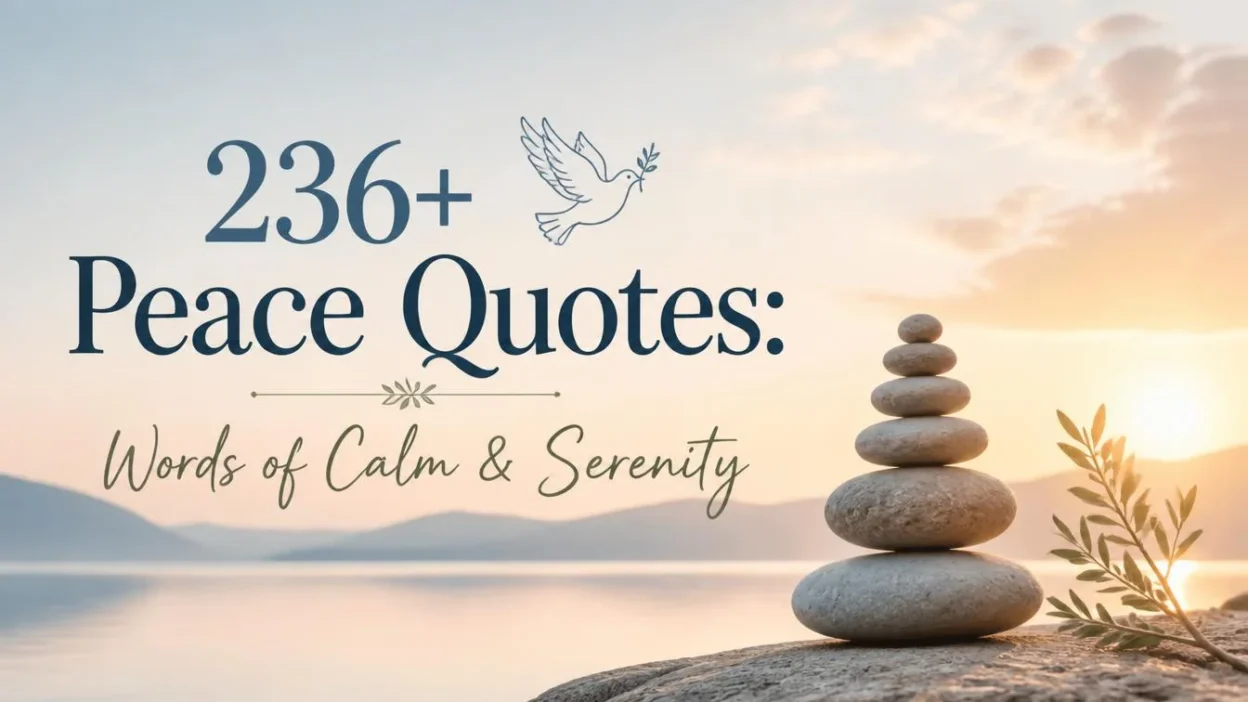 236+ Peace Quotes: Words of Calm & Serenity