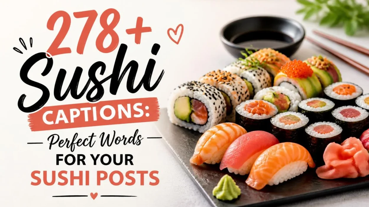 278+ Sushi Captions: Perfect Words for Your Sushi Posts