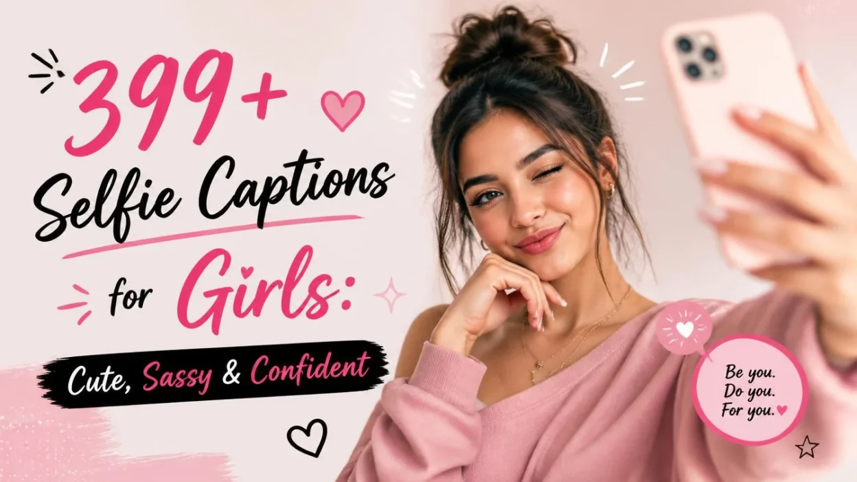 399+ Selfie Captions for Girls: Cute, Sassy & Confident
