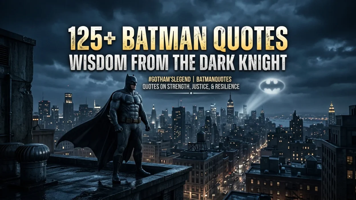 125+ Batman Quotes: Wisdom from the Dark Knight