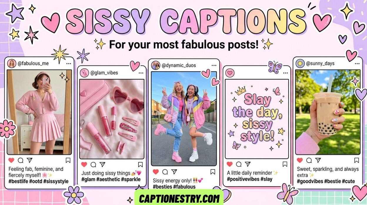 Sissy Captions for Social Media Expression